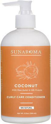Sunaroma Coconut Curly Care Conditioner with Shea Butter &amp; Silk Protein 12.5oz