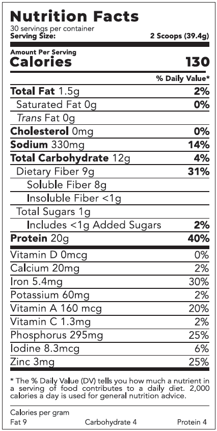 Plant Protein Powder - Vanilla 41.7oz