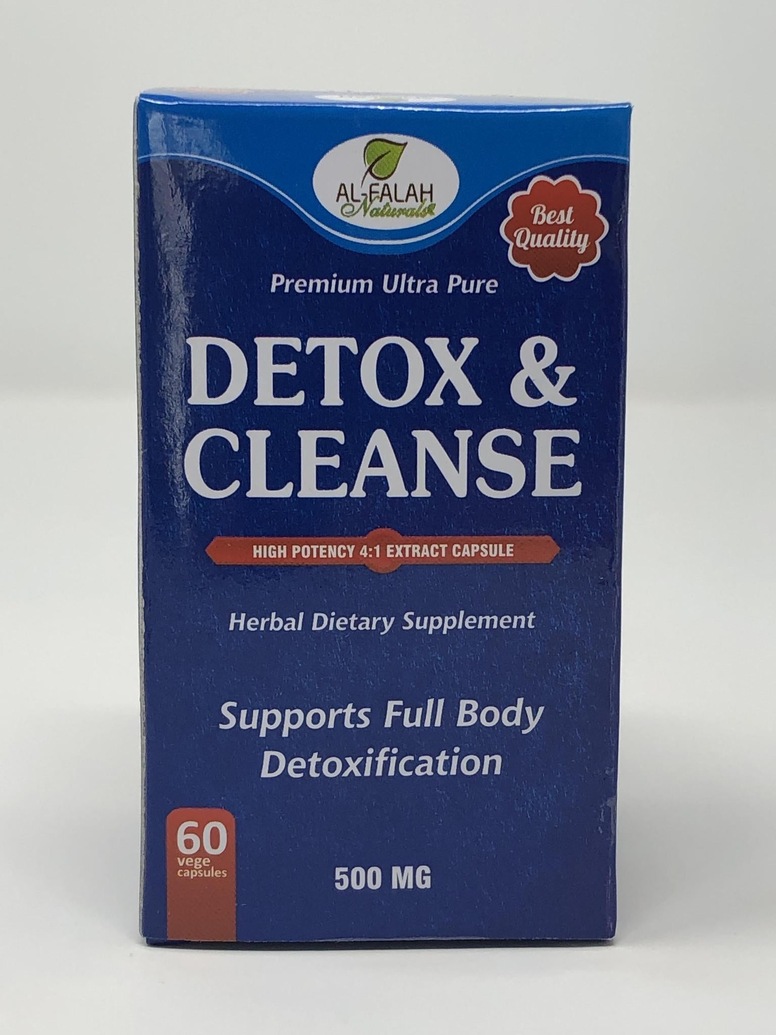 Detox & Cleanse Premium Extract Capsules 500 MG - 60 Vege Capsules