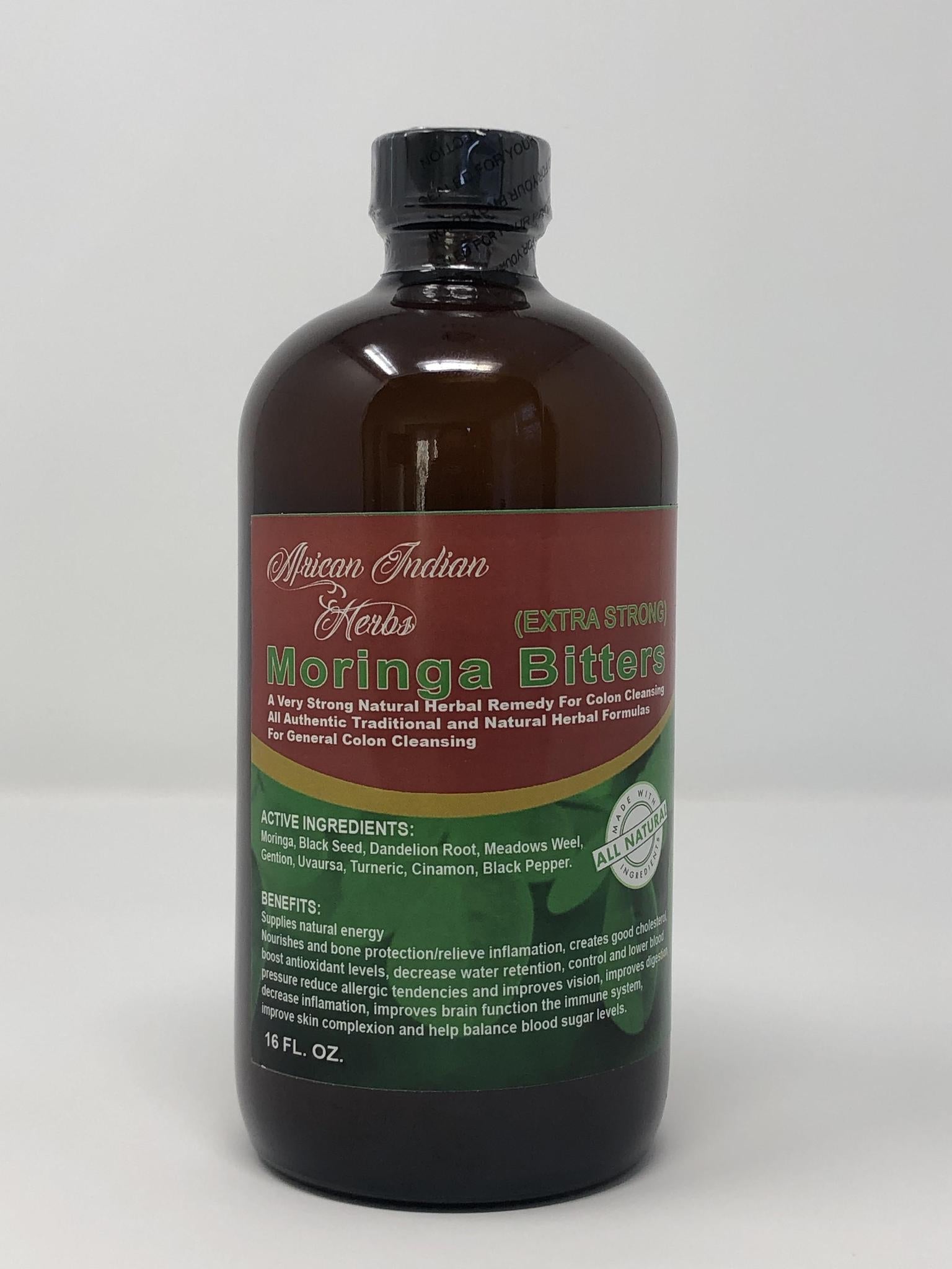 Moringa & Blackseed Bitters (Extra Strong Detox Beverage) 16oz