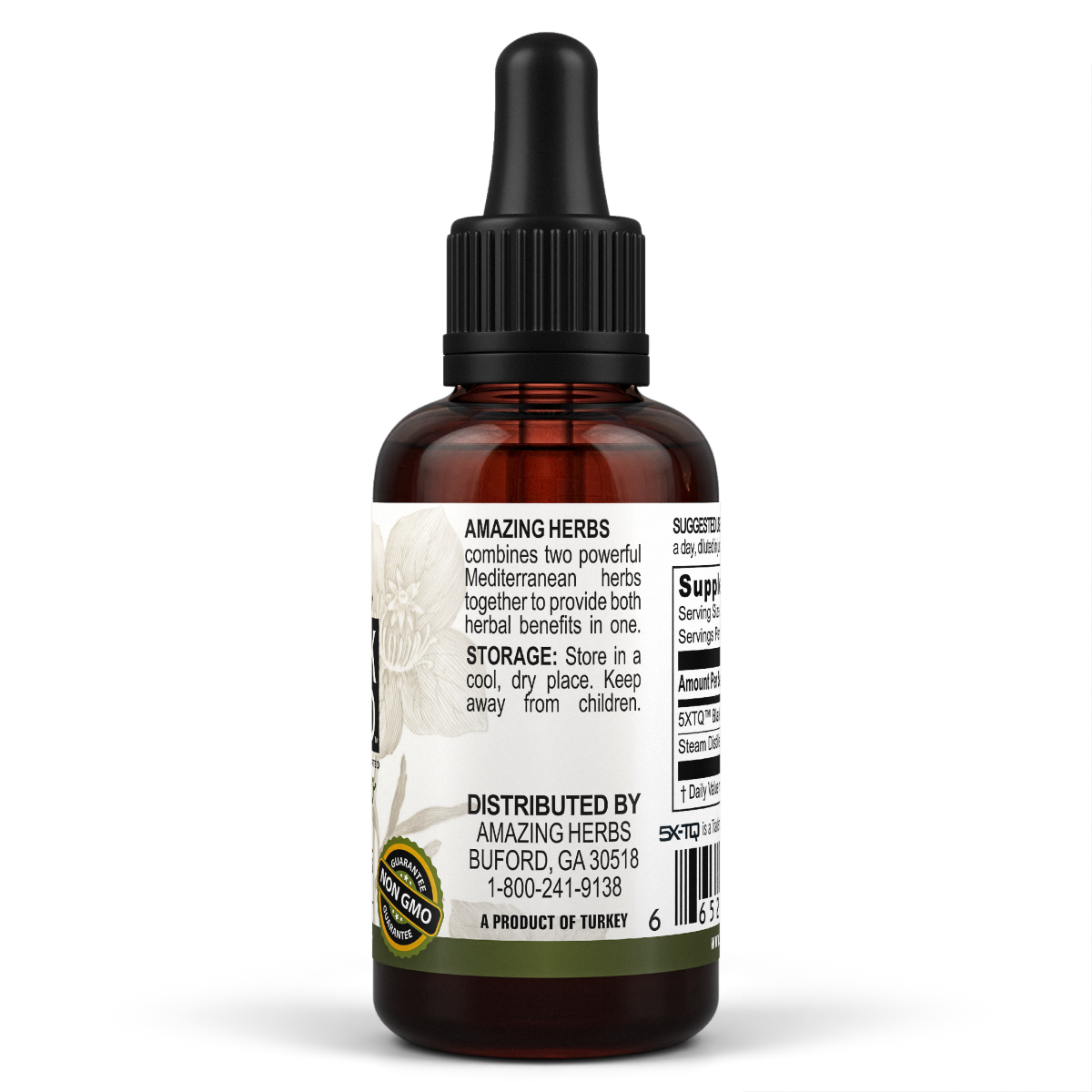 Black Seed With Turkish Wild Crafted Oregano Oil 1oz