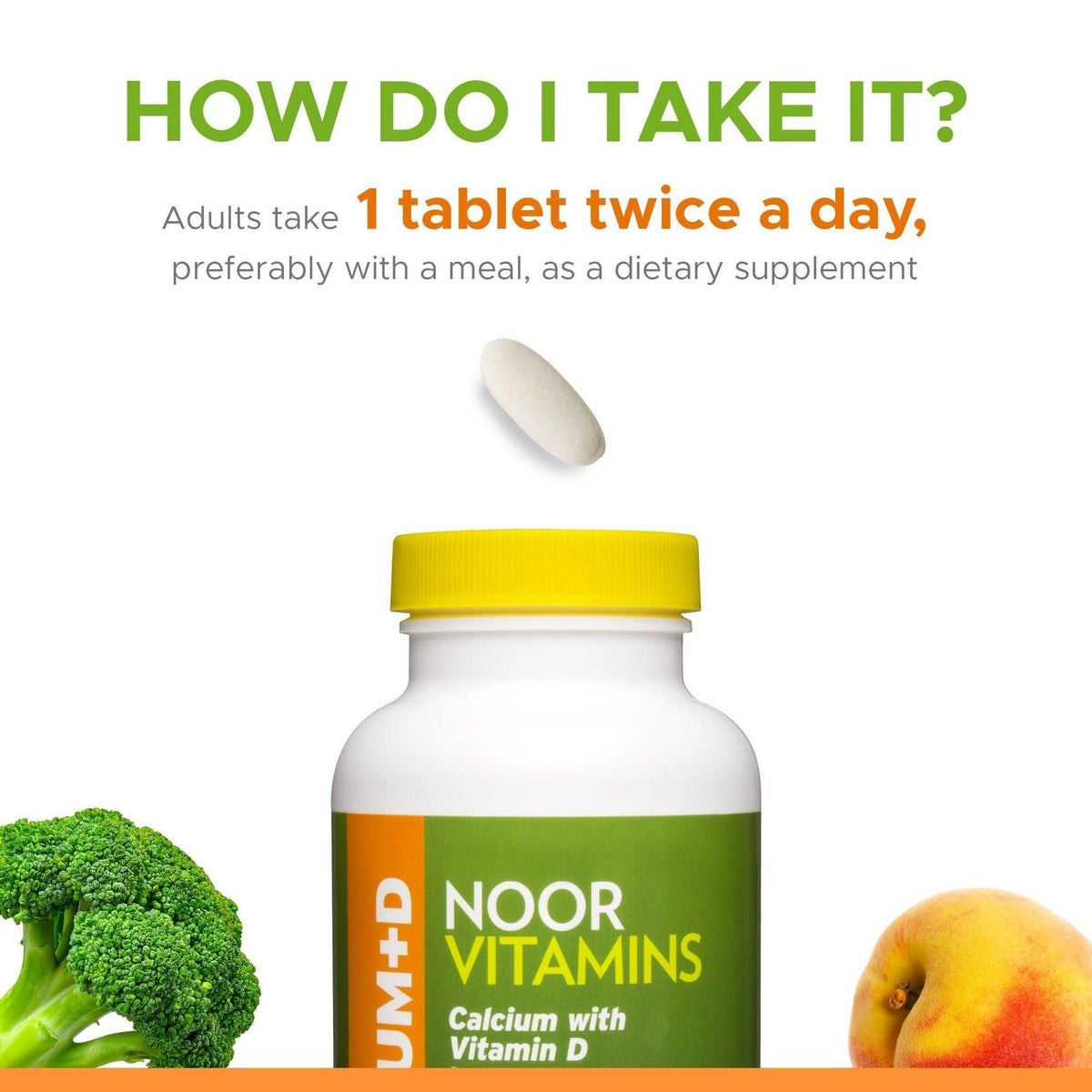 Calcium + Vitamin D - 120 Tablets