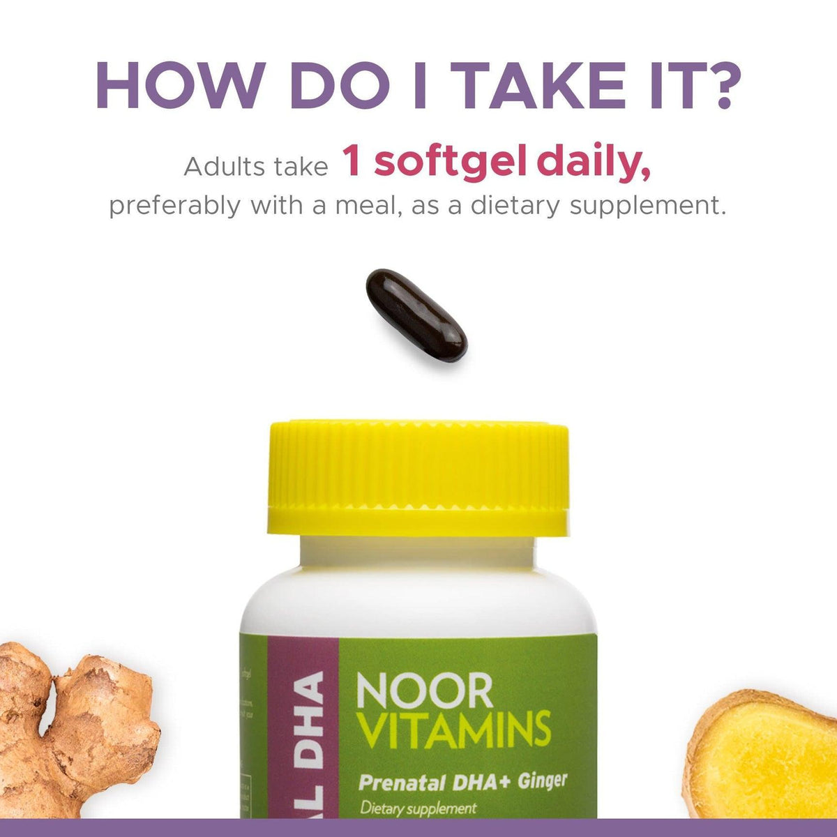 Prenatal DHA + Ginger - 30 SoftGels