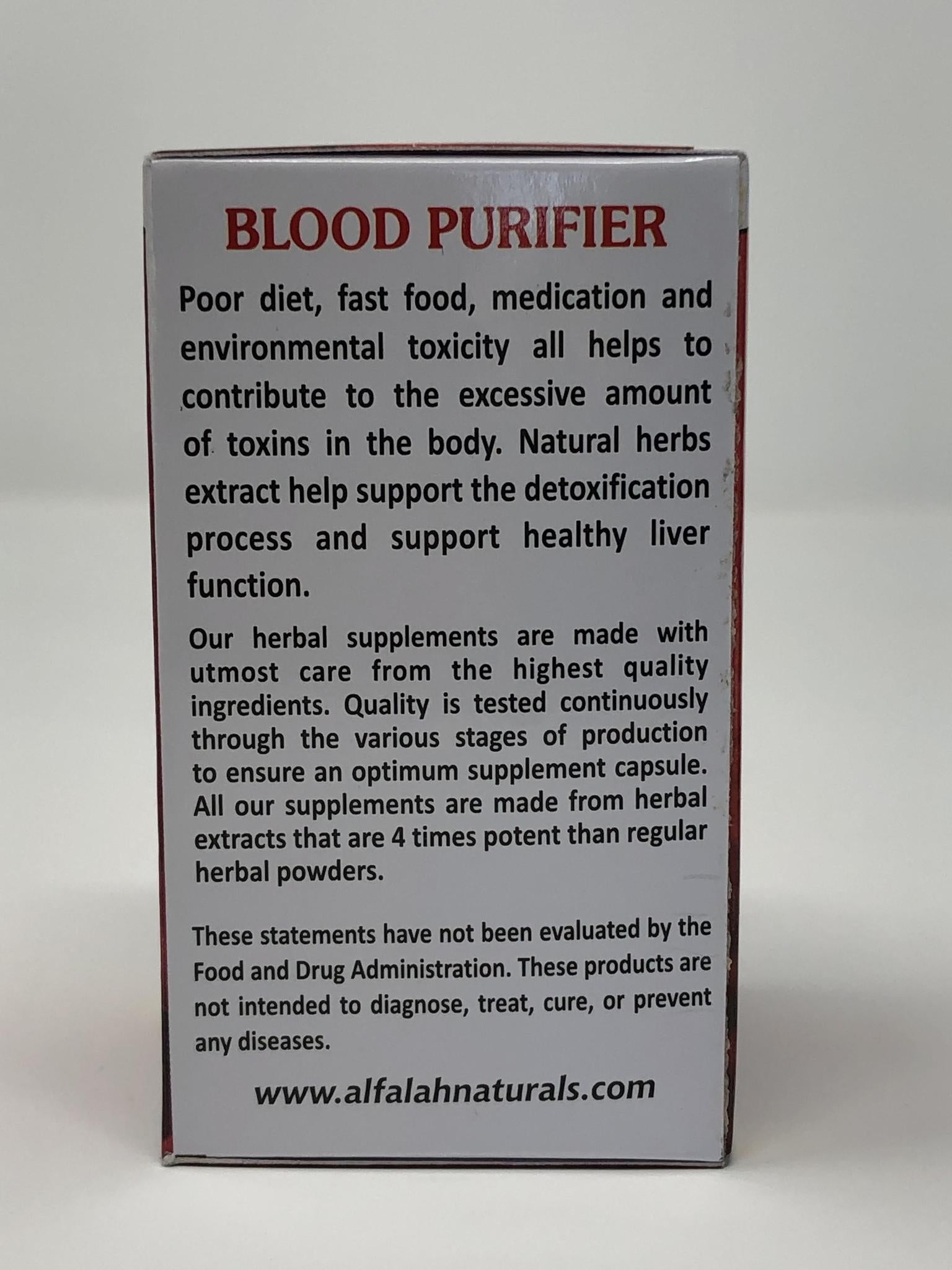 Blood Purifier Premium Extract Capsules 500 MG - 60 Vege Capsules