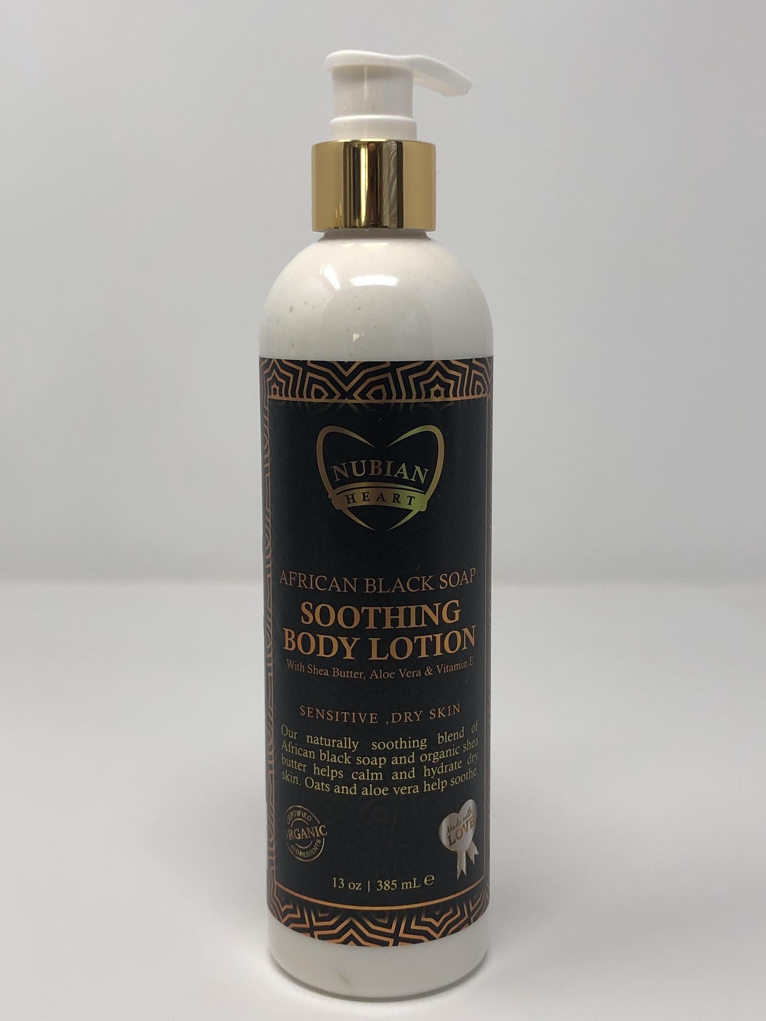 African Black Soap Soothing Body Lotion 13oz