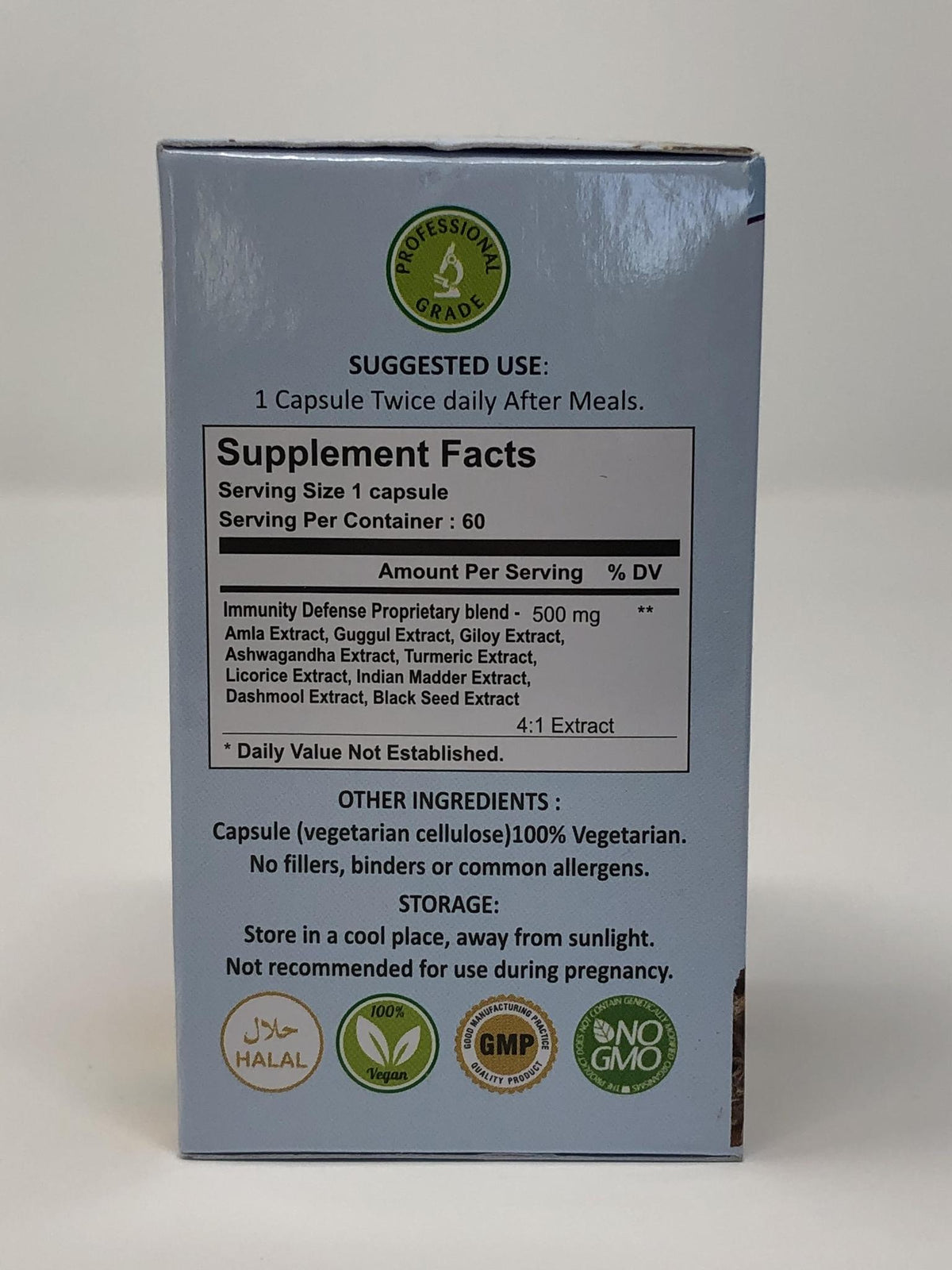 Immune Defense Premium Extract Capsules 500 MG - 60 Vege Capsules