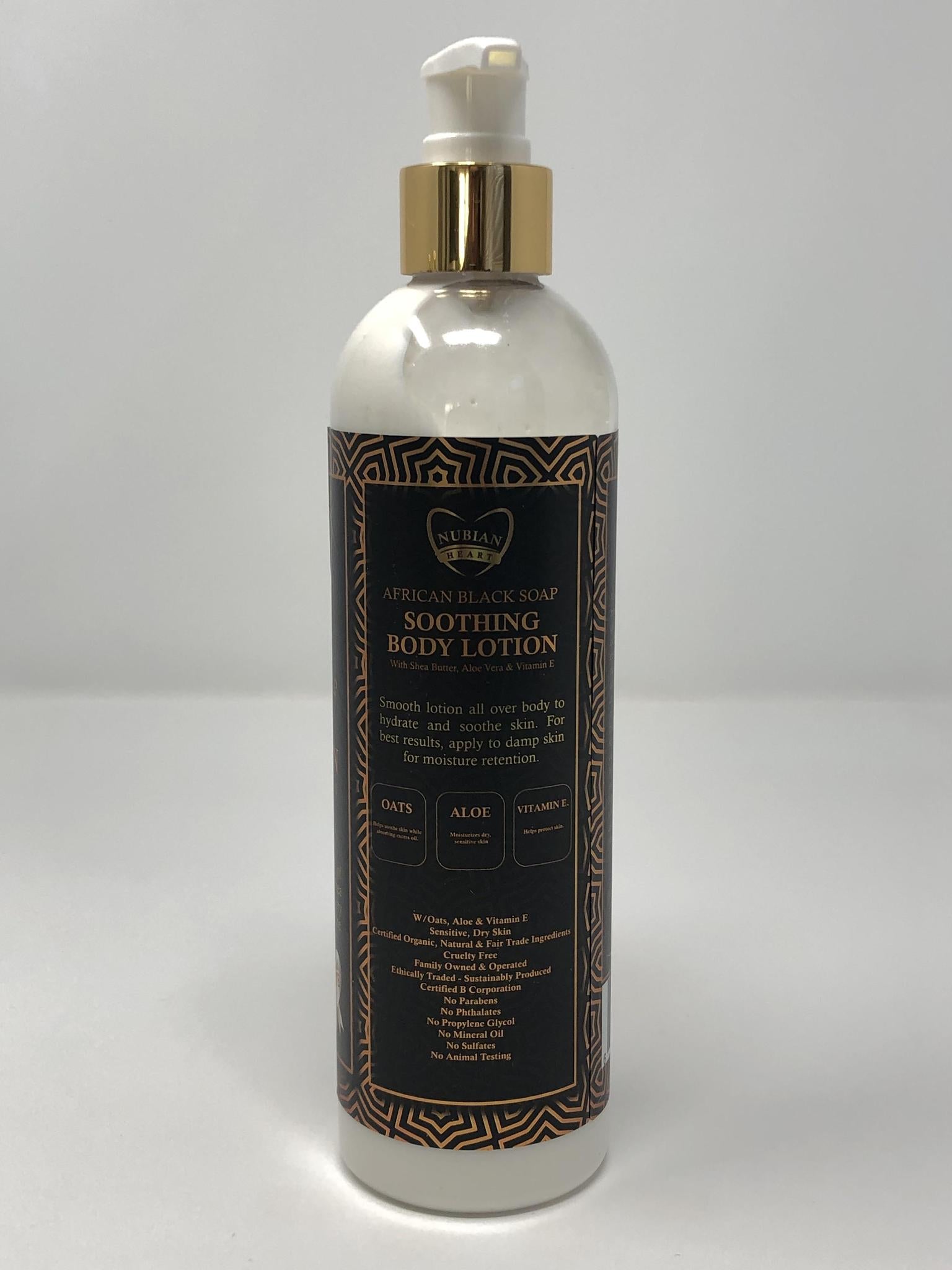 African Black Soap Soothing Body Lotion 13oz