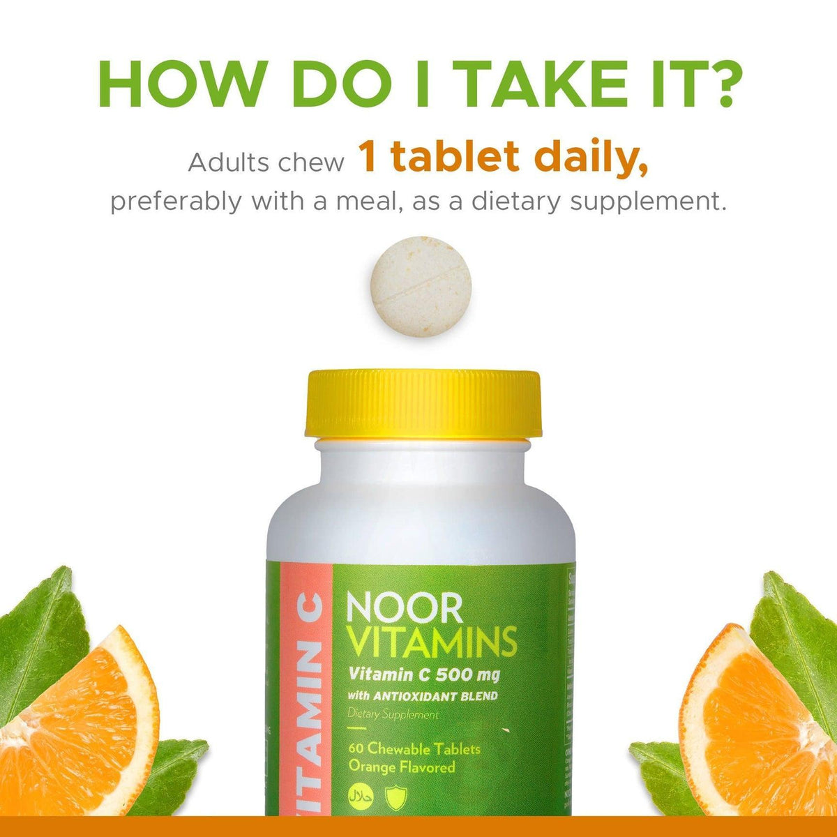 Vitamin C 500mg - 60 Chewable Tablets