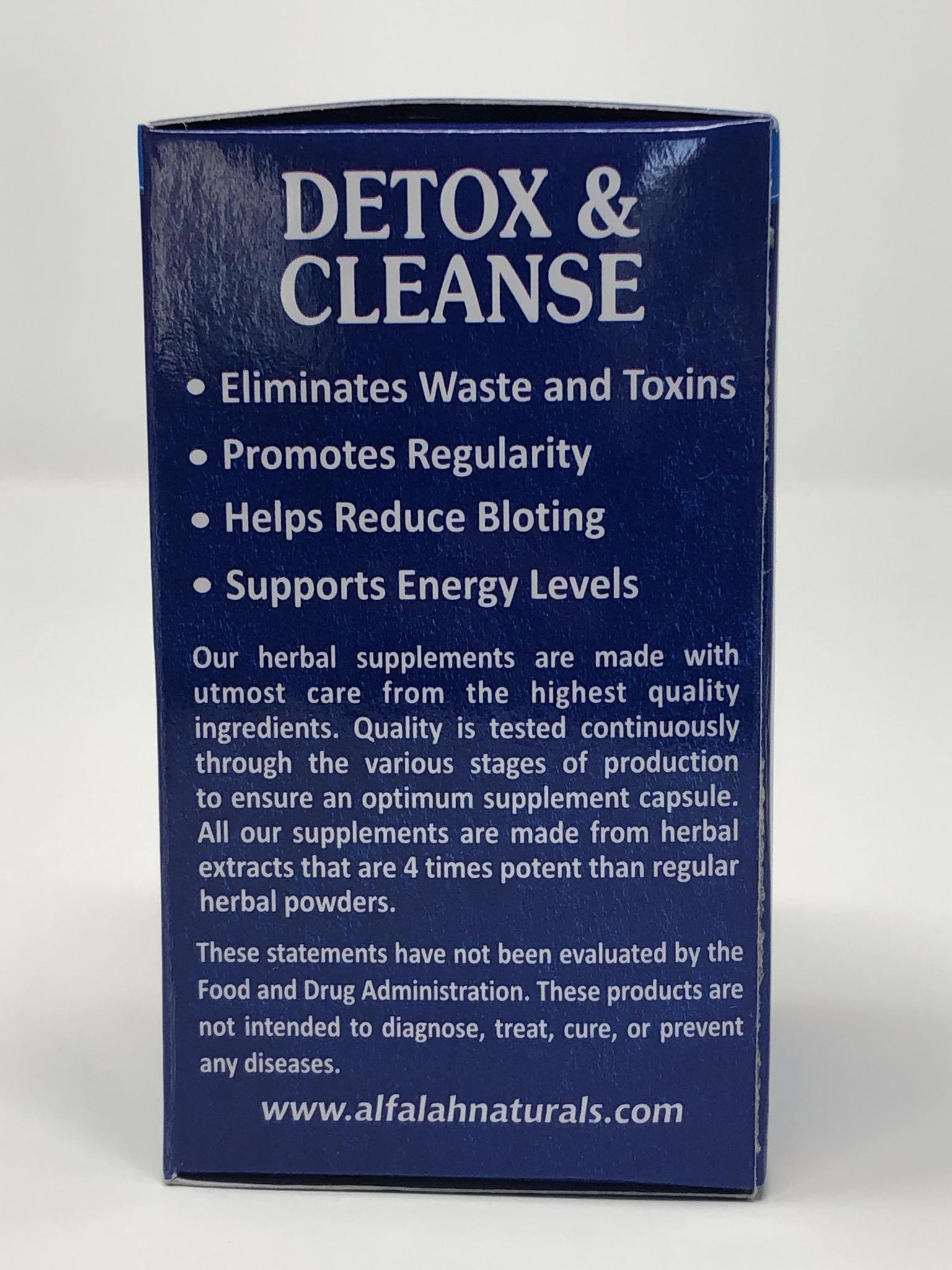 Detox & Cleanse Premium Extract Capsules 500 MG - 60 Vege Capsules