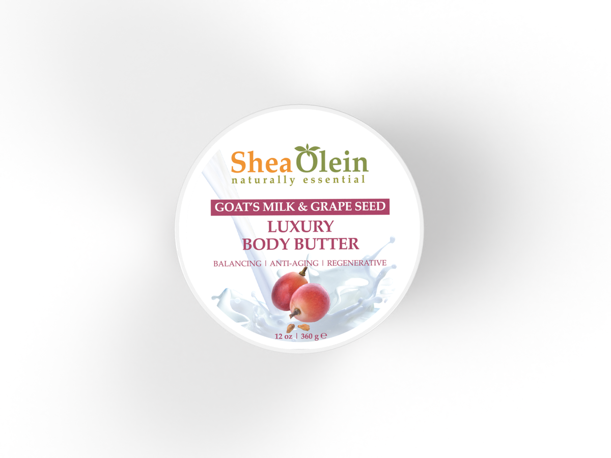 Goat&#39;s Milk &amp; Grapeseed Luxury Body Butter 12oz