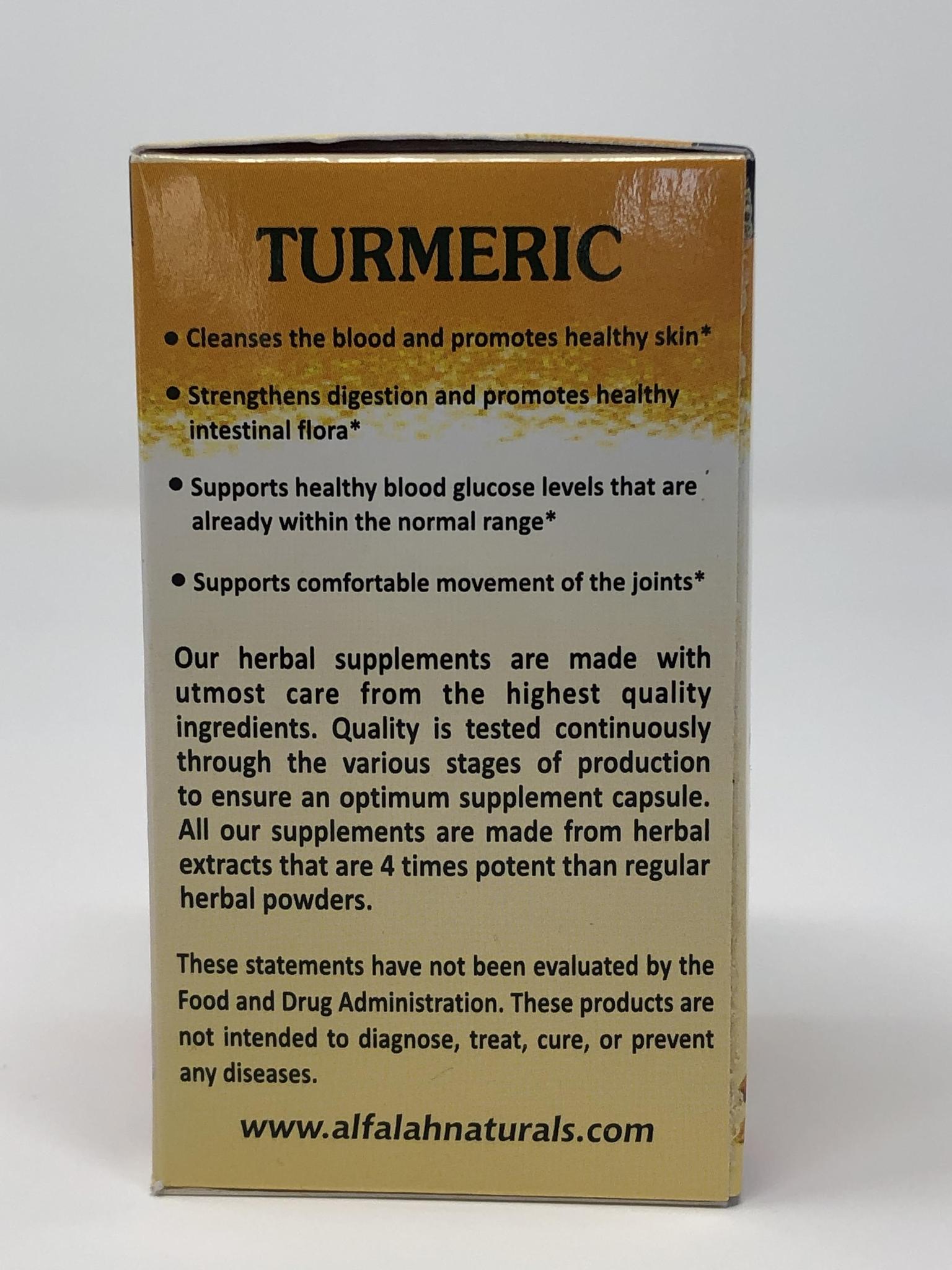 Turmeric 4:1 Premium Extract Capsules 500 MG - 60 Vege Capsules