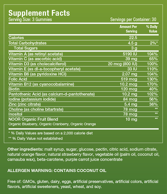 Adult Multivitamin Gummies - 90 Gummies