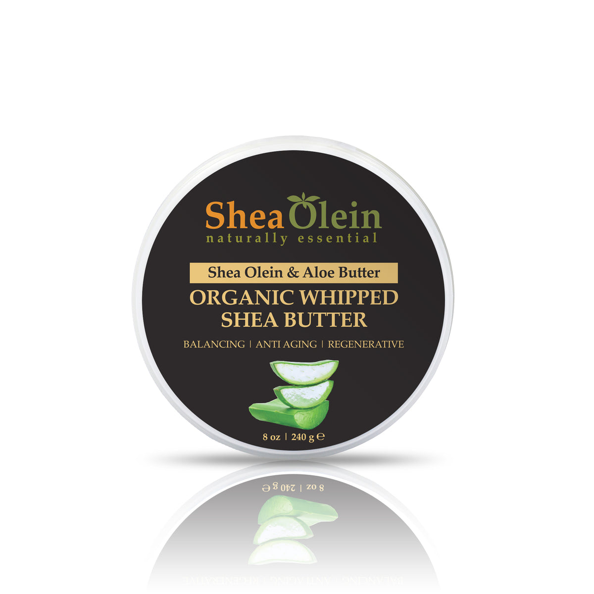 Shea Olein &amp; Aloe Butter Organic Whipped Shea Butter 8oz