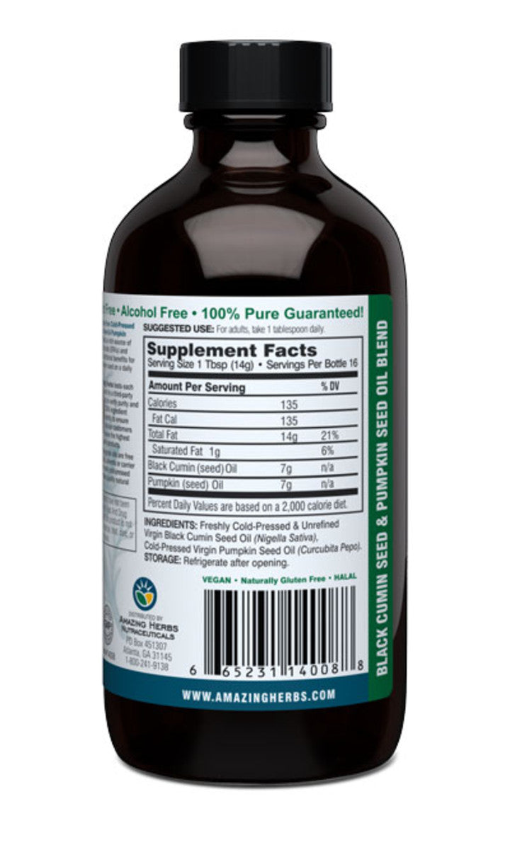 Black Seed PUMPKIN SEED OIL BLEND 8oz