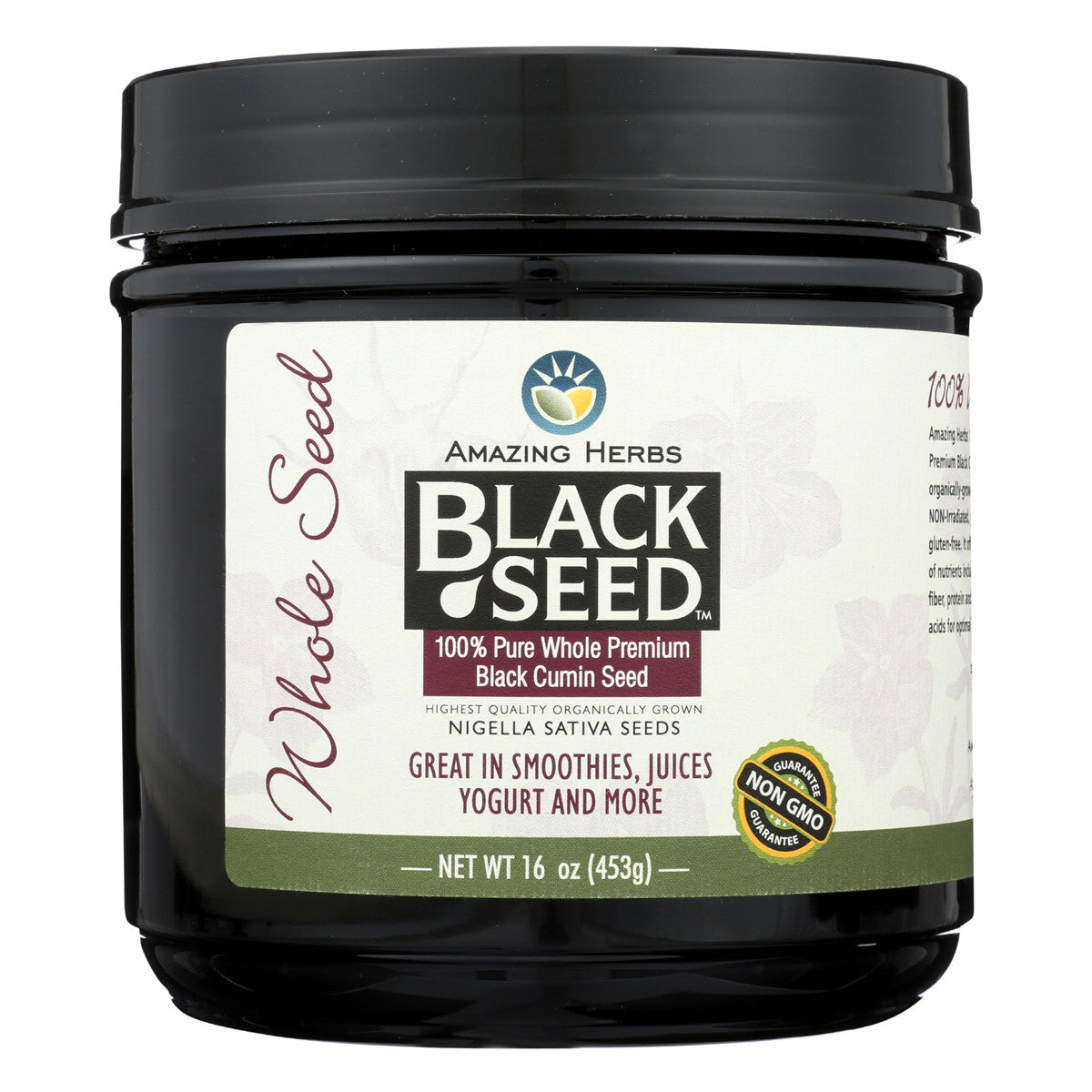 Black Seed 100% Pure Whole Premium Black Cumin Seed 16oz