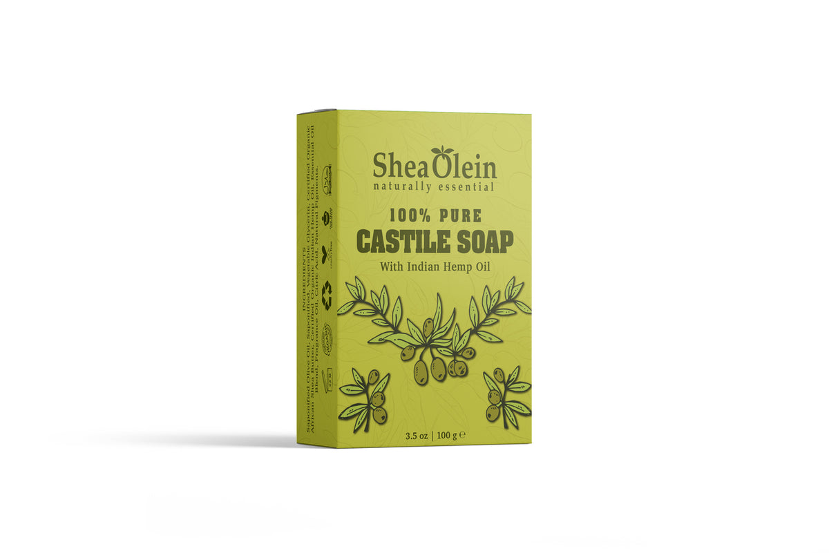 100% Pure Castile Soap with Indian Hemp Oil 3.5oz