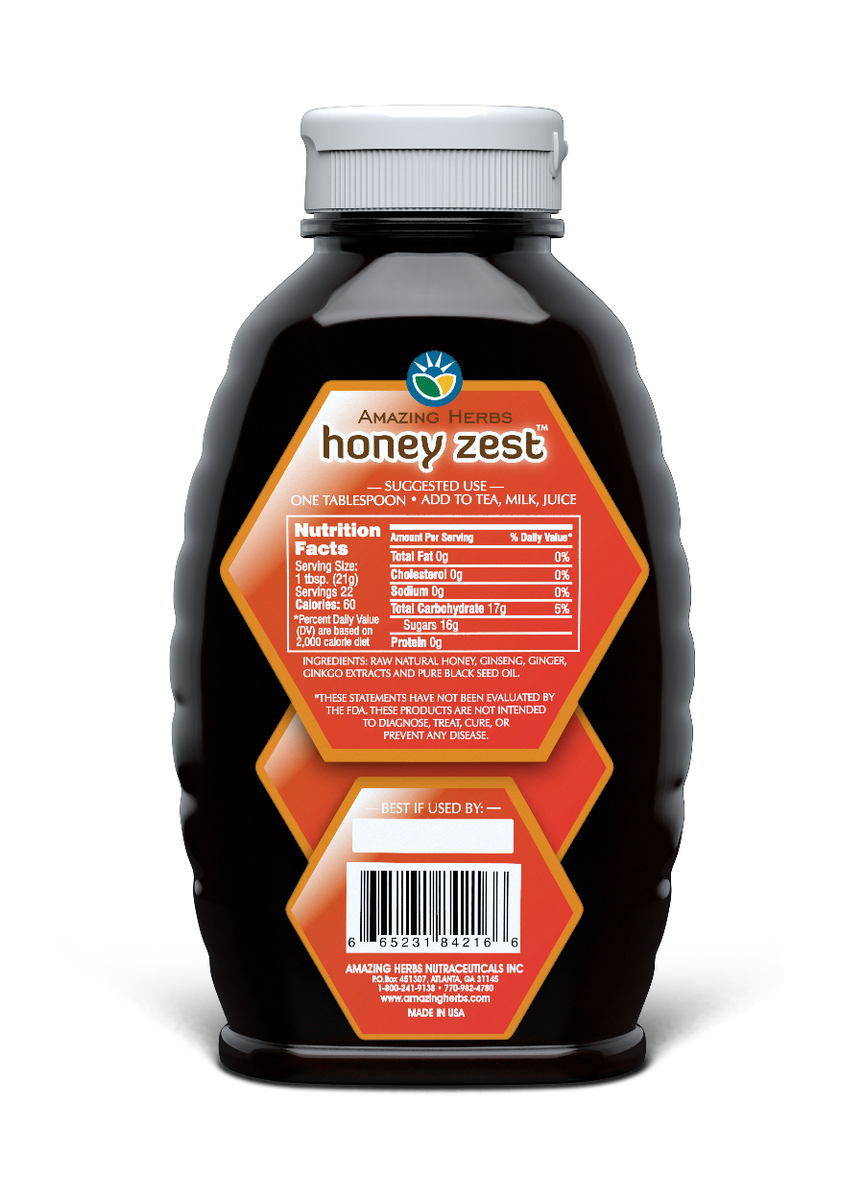 HoneyZest Energizing Blend 16oz