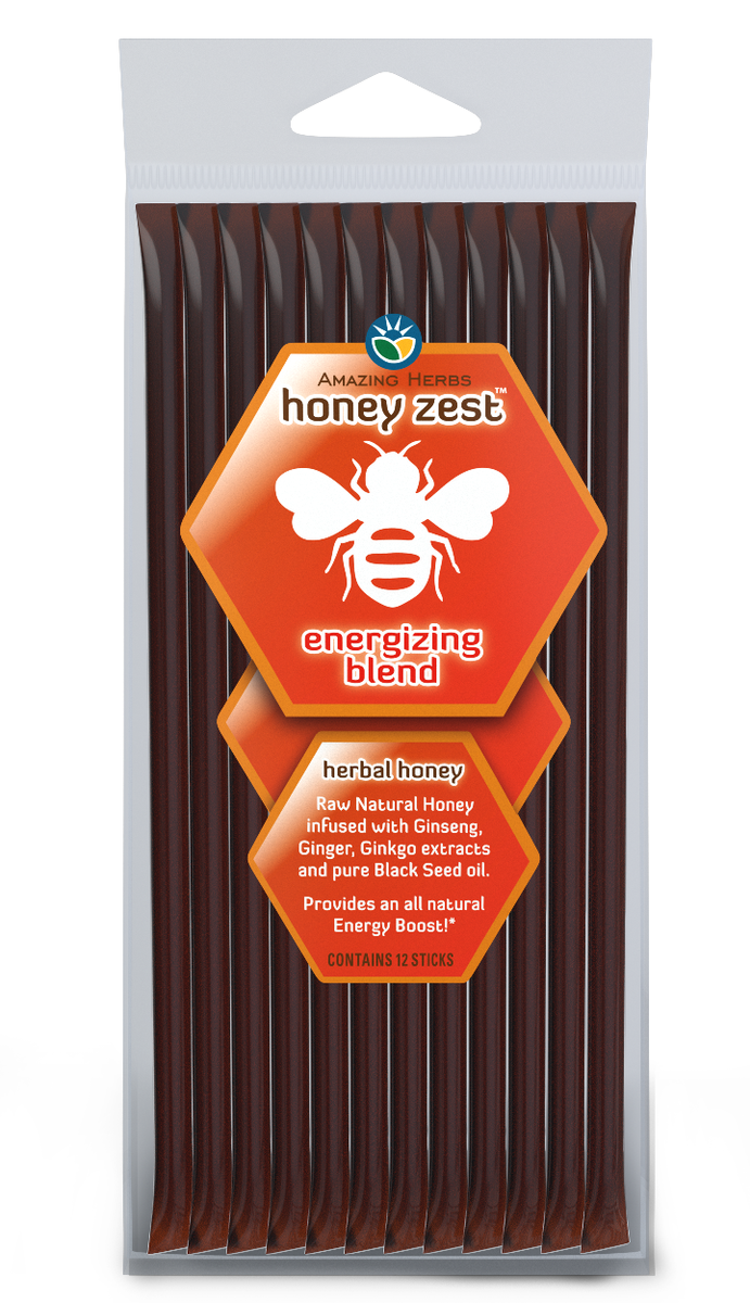 HoneyZest Energizing Straws 12 Pack