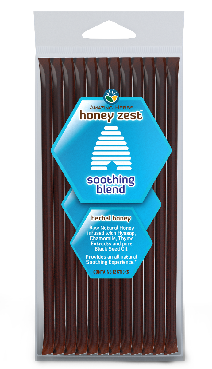 HoneyZest Soothing Straws 12 Pack