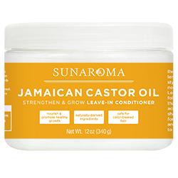 Sunaroma Jamaican Castor Oil Strengthen & Grow Leave-In Conditioner with Quinoa & Maca Root Extract 12oz