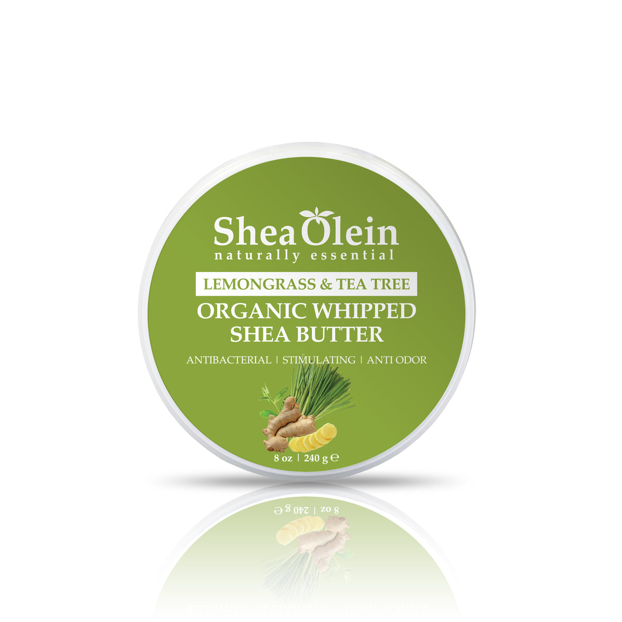 Lemongrass & Tea Tree Organic Whipped Shea Butter 8oz