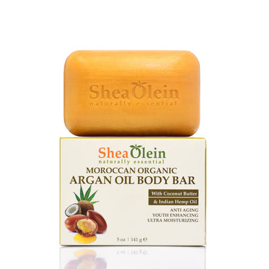 Moroccan Organic Argan Oil Body Bar with Coconut Butter &amp; Indian Hemp Oil 5oz