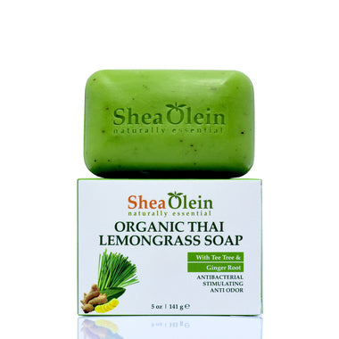 Organic Thai Lemongrass Soap with Tea Tree & Ginger Root 5oz