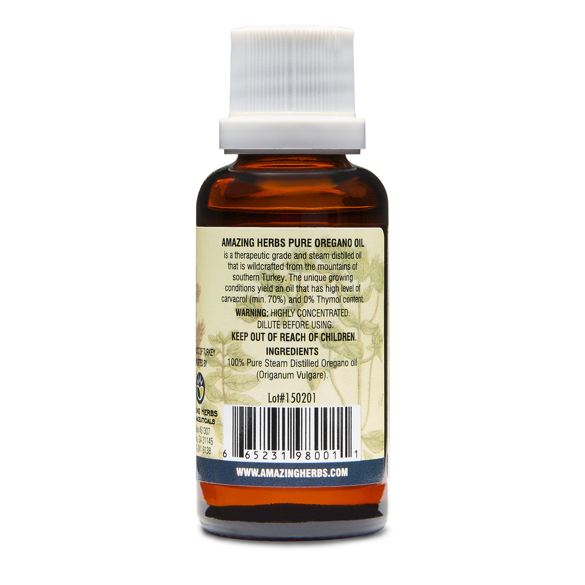 Pure Turkish Wildcrafted Oregano Essential Oil 1oz