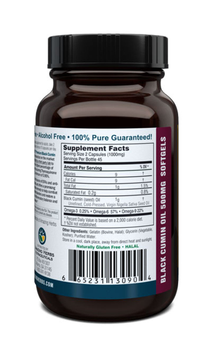 PREMIUM Black Seed Oil Softgels 500mg