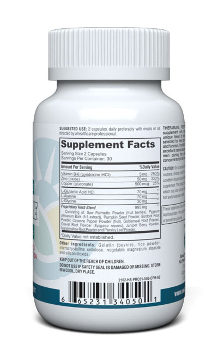 Prostate Care with Saw Palmetto & High Zinc (60 Capsules)