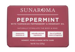 Sunaroma Peppermint Soap with Tasmanian Pepperberry & Rosemary Oil 8oz