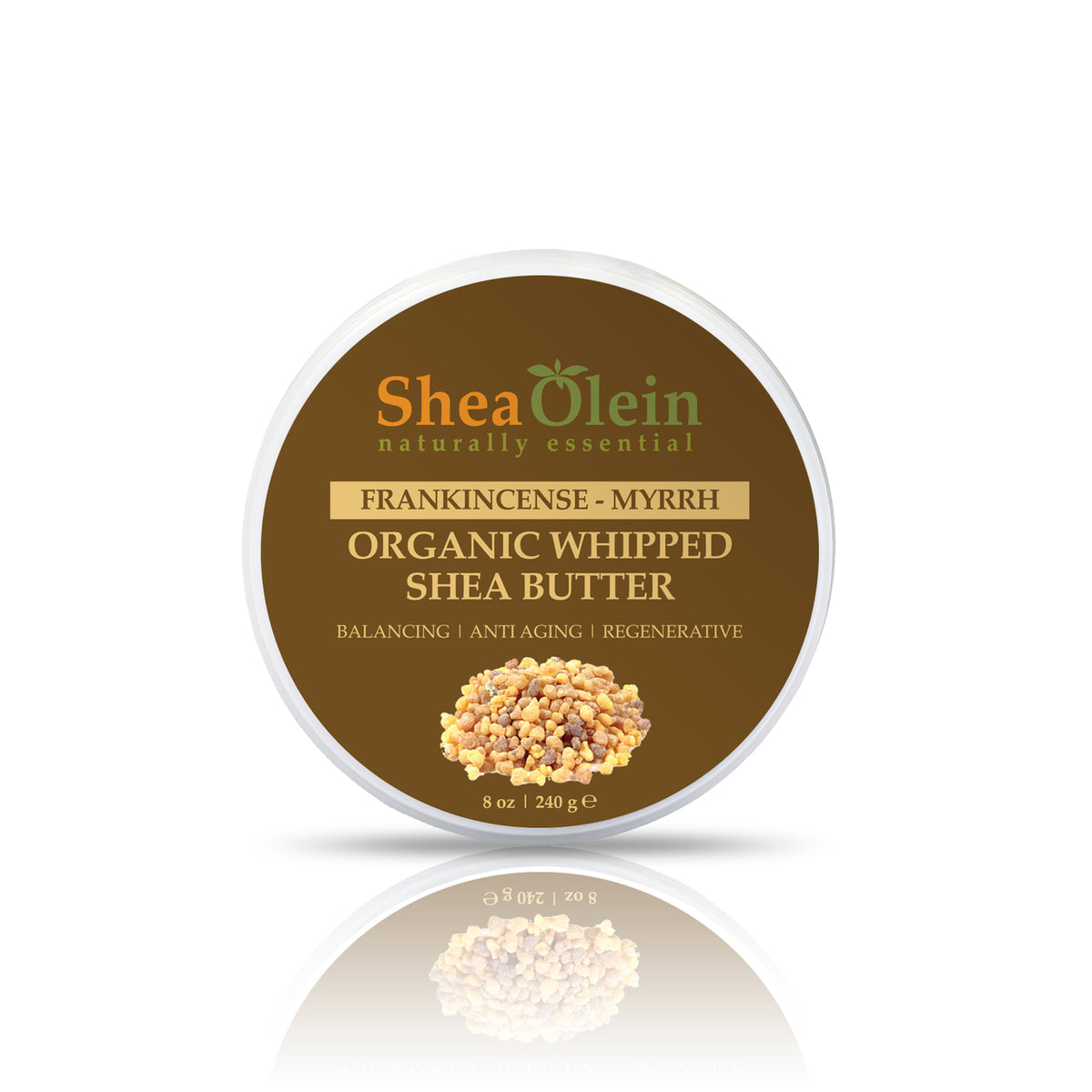 Frankincense &amp; Myrrh Organic Whipped Shea Butter 8oz