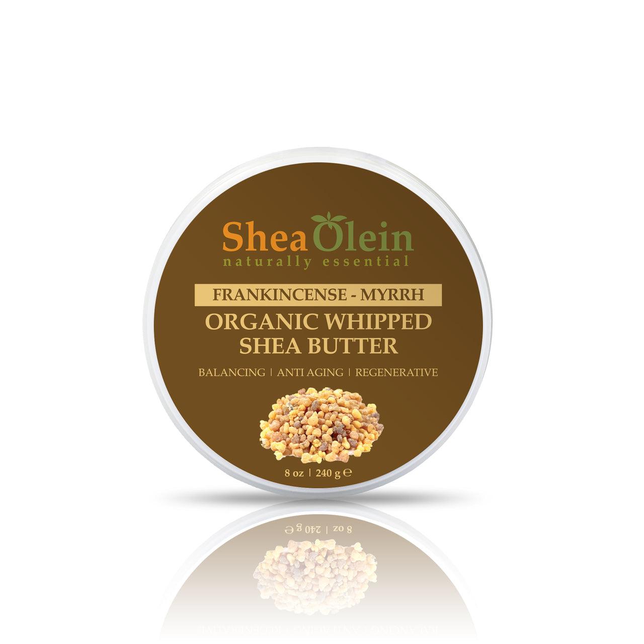 Frankincense & Myrrh Organic Whipped Shea Butter 8oz