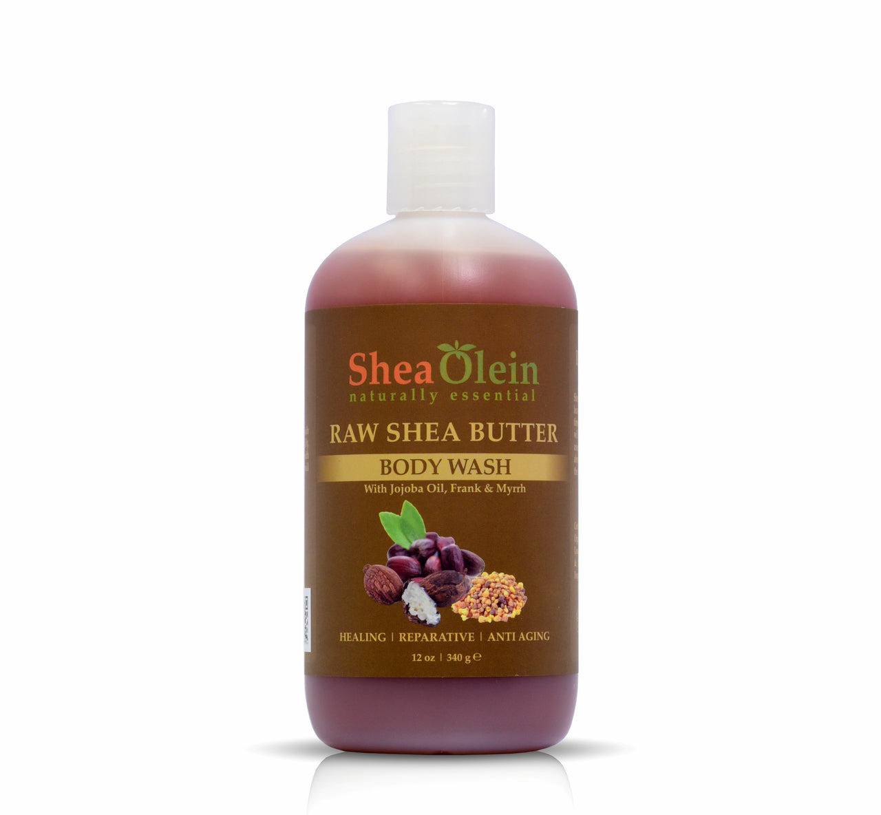Raw Shea Butter Body Wash with Jojoba and Frankincense & Myrrh 12oz