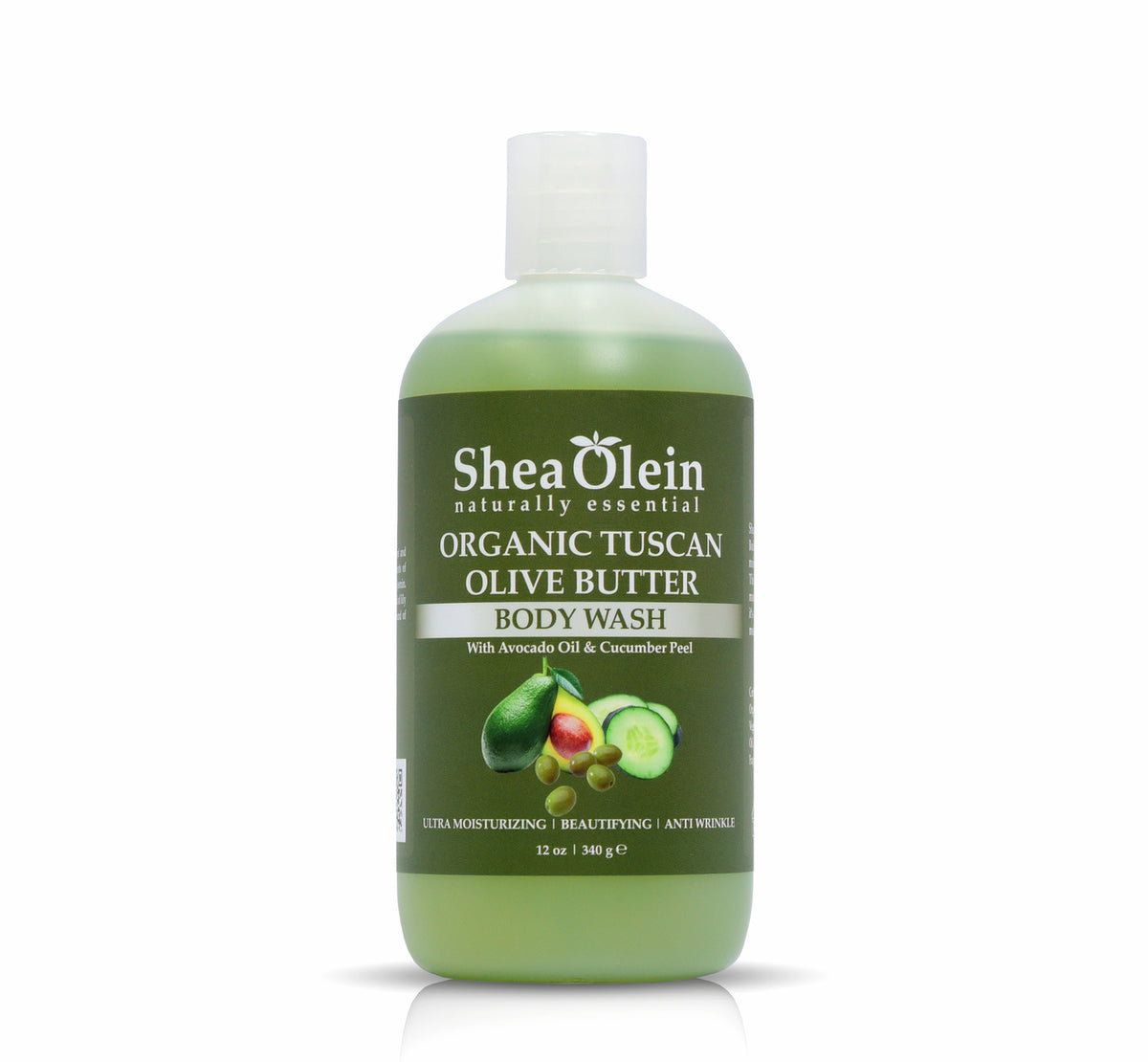 Organic Tuscan Olive Butter Body Wash with Avocado Oil &amp; Cucumber Peel 12oz