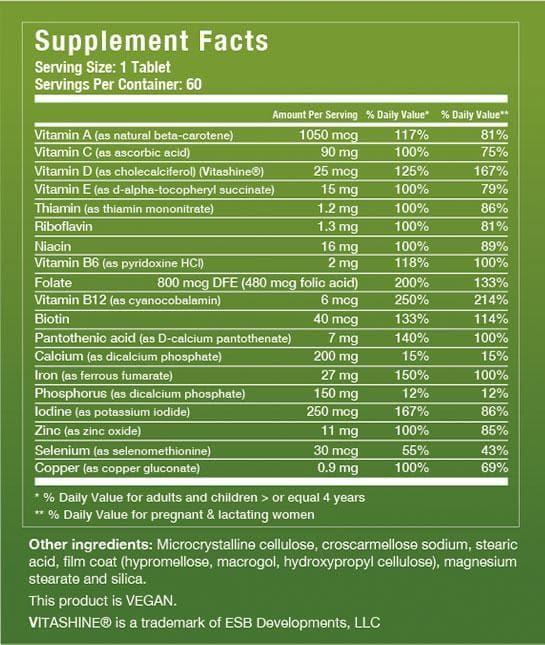 Women's Vegan Complete Multivitamin - 60 Tablets