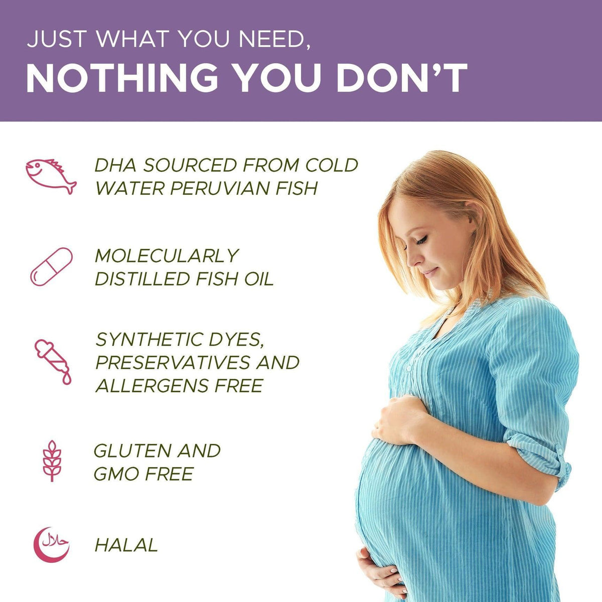 Prenatal DHA + Ginger - 30 SoftGels