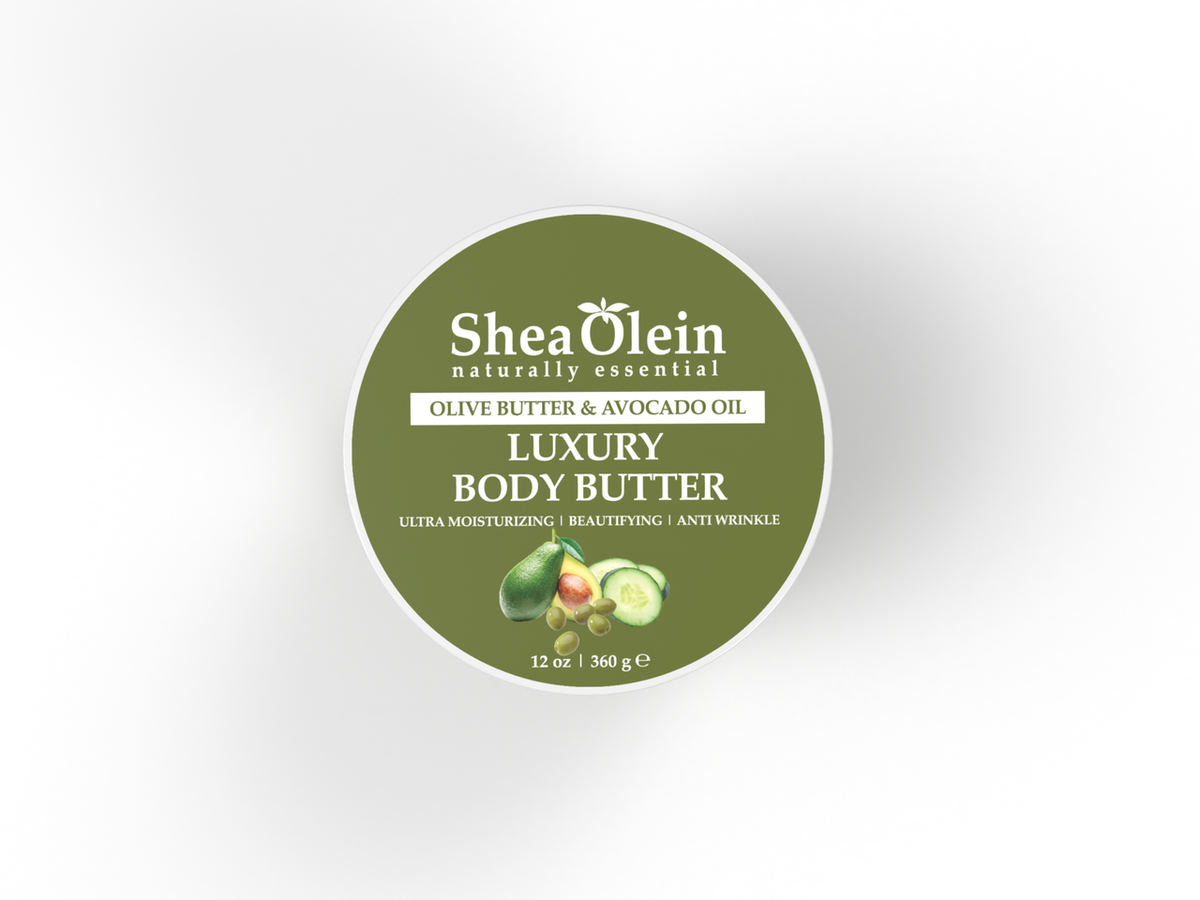 Olive Butter &amp; Avocado Oil Luxury Body Butter 12oz