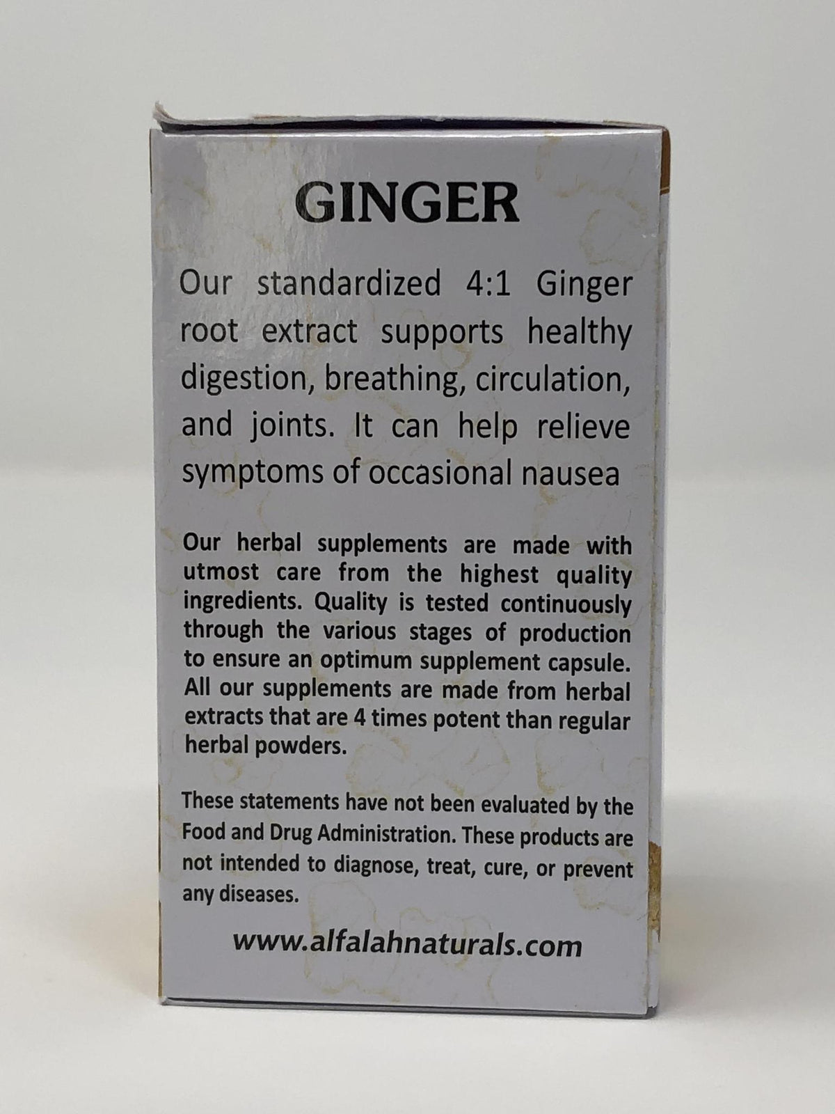 Ginger Premium Extract Capsules 500 MG - 60 Vege Capsules