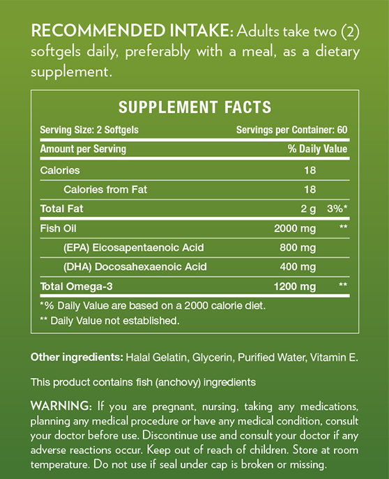 Ultra Omega-3 Fish Oil - 120 SoftGels