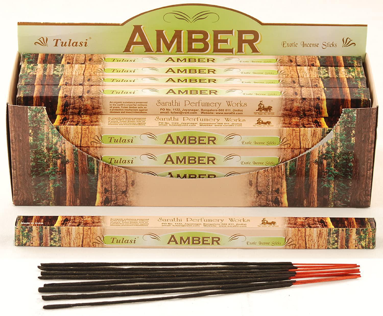 Tulasi Amber Incense Sticks