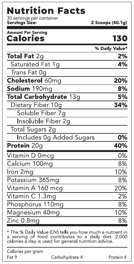 Whey Protein Powder - Chocolate 42.4oz