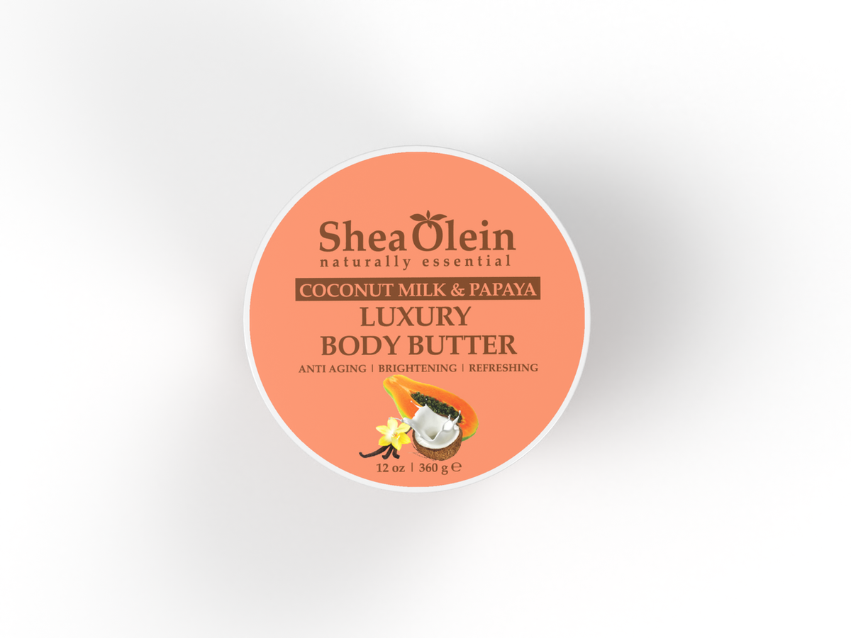Coconut Milk &amp; Papaya Luxury Body Butter 12oz